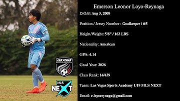 C/O 2026 | MLS NEXT Mid Season Highlights 25-26 