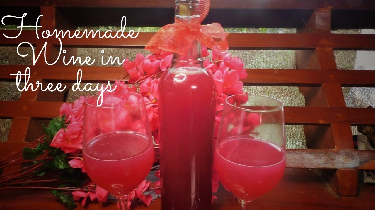 😋Homemade wine in 3 days Instant grape wine recipe Grape wine