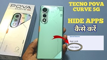 How To Hide Apps in Tecno POVA Curve 5G | Tecno POVA Curve 5G में hide apps कैसे करें