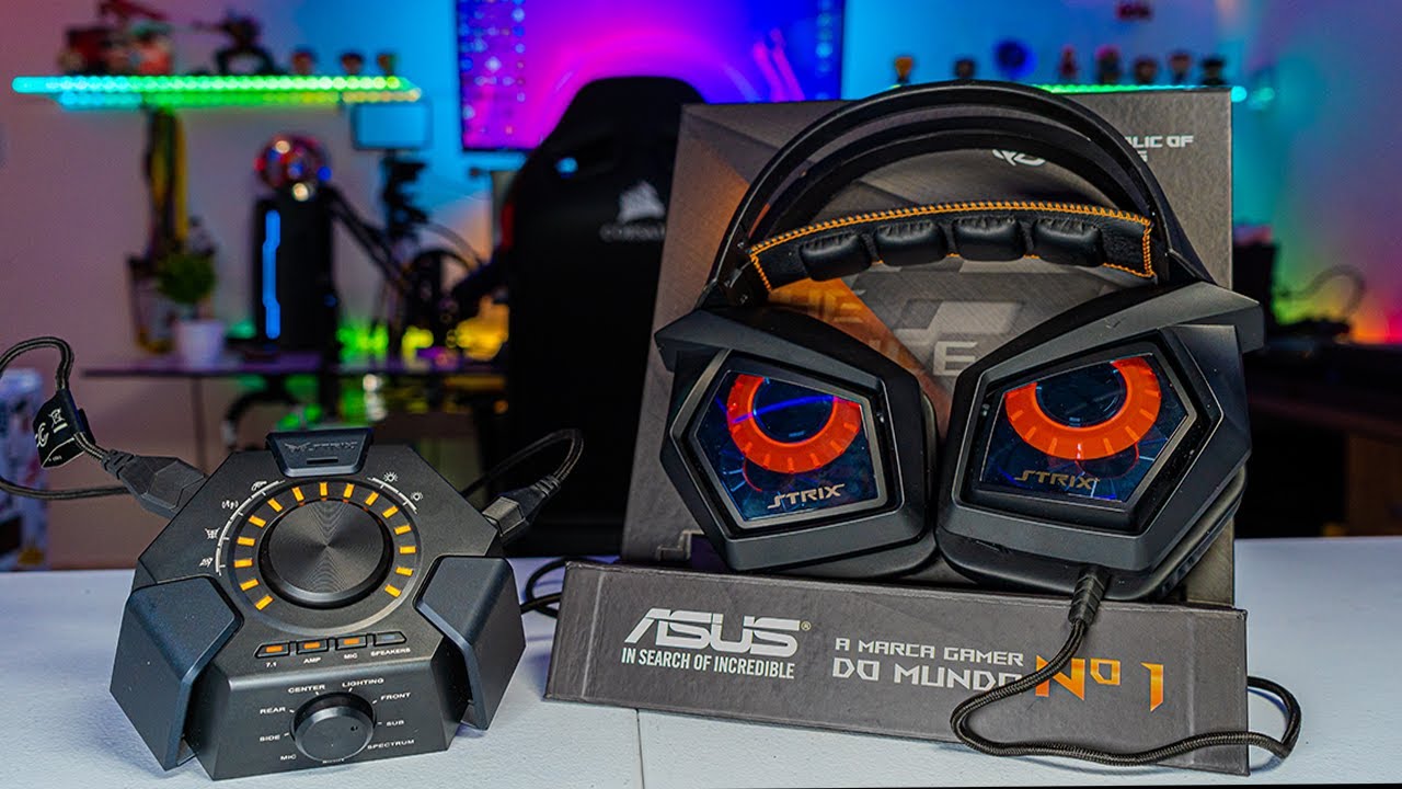 Headset Asus Strix 7 1 Real Review Pt Br Youtube