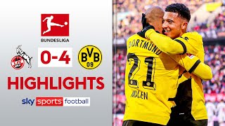 Jadon Sancho shines again ⚡ | Cologne 0-4 Borussia Dortmund | Bundesliga Highlights image