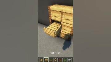 Minecraft: Furniture Build Hack! | #shorts