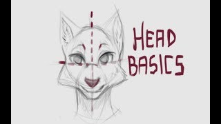 Furry Art 101 - Head basics