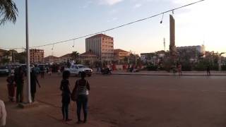 Guinea Bissau - The President returning to Palace from Airport