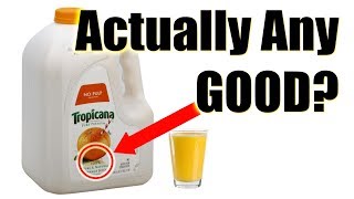 Tropicana pure premium orange juice, never from concentrate, completely random review