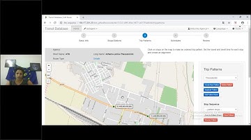 Webinar 4 - Using the GTFS editor
