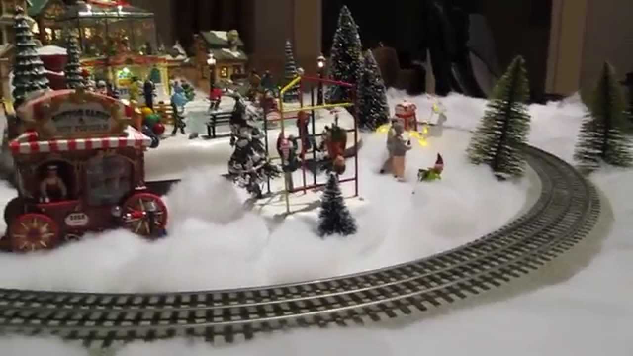 small train set for christmas village