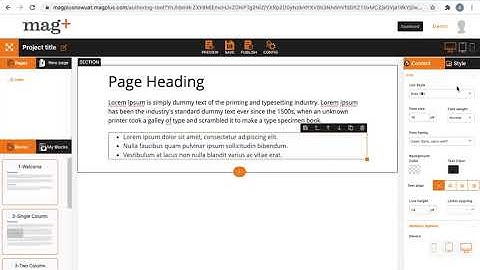 How to use Magplus Now Bulleted List Feature | Full Tutorial | mag+