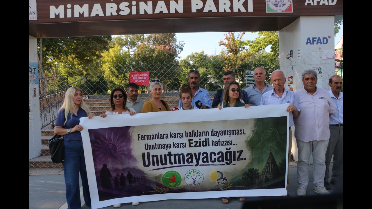 Adıyaman'da Şengal açıklaması: ‘Kadın kırımının failleri yargılanıncaya kadar mücadele sürecek’