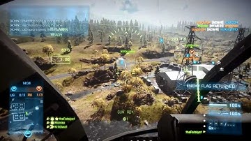 Battlefield 3: End Game CTF Gameplay