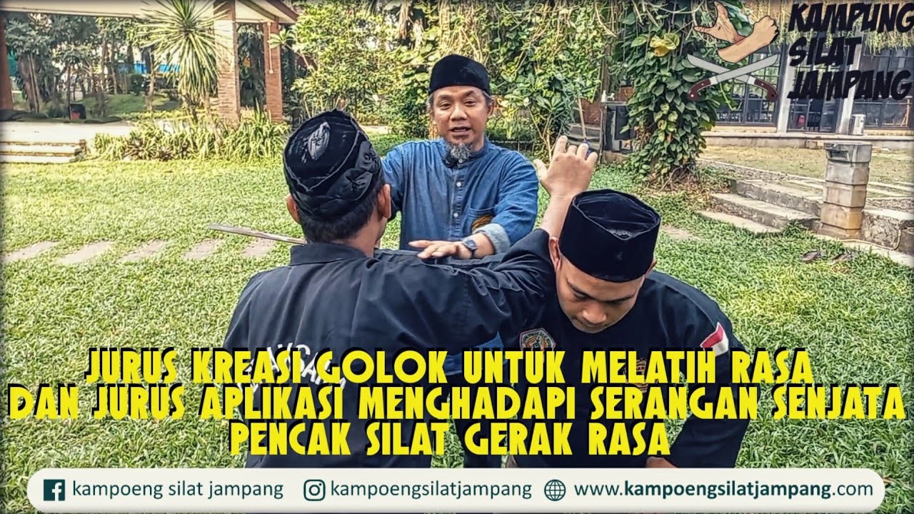 Jurus Kreasi Golok untuk melatih rasa dan Jurus Aplikasi Menghadapi Serangan Senjata PS.Gerak Rasa