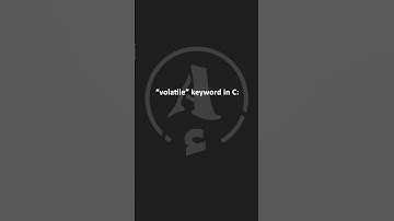 What is the Purpose of the Volatile Keyword in C Programming?