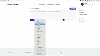 Select database engine you use (learn SQL using AI)⚡️