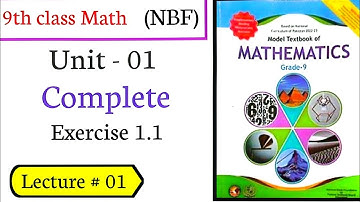 Class 9 Math Exercise 1.1: Complete National Book Foundation | Exercise 1.1 complete