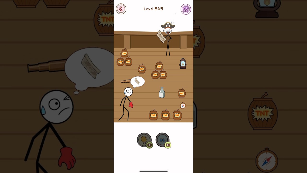 (Shorts) Thief Puzzle: to pass a level (IOS Gameplay) Level 565