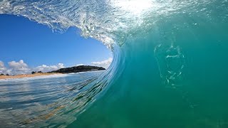 SURFING THE GLASSIEST BARRELS EVER!? (RAW POV)