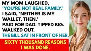 At Dad's Birthday Dinner, My Mom Said You're Not Real Family — So I Said Four Words That Left H...