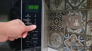 How to Setup a Clock on Panasonic Microwave NN-SF464M