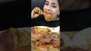 Asmr Eating Y Mutton Bhuna,Chicken Tangdi Biryani,Curry Masala Big Bites Asmr Eating Mukbang