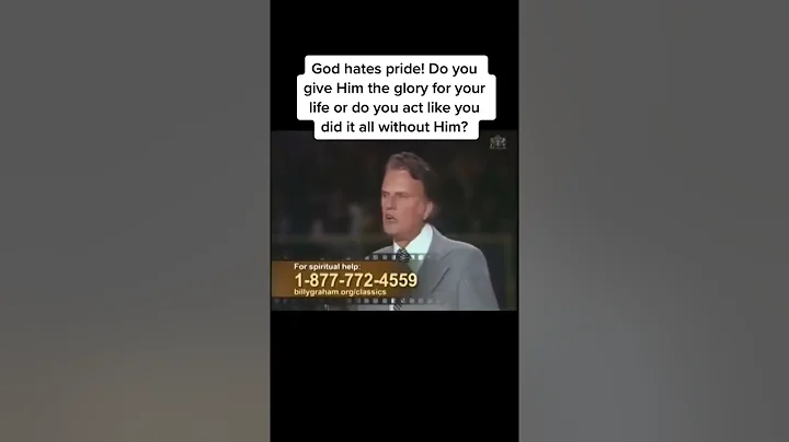 God hates pride! #billygraham #sermons #pride #proud #sin #prideisthedevil