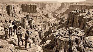 What They Label "Ancient Rock Formations" Are Actually Petrified Tree Stumps — All of Them
