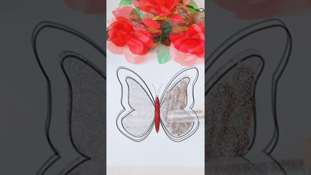 Add a dash of magic to your day with this enchanting glitter art piece, made in just a few minutes!