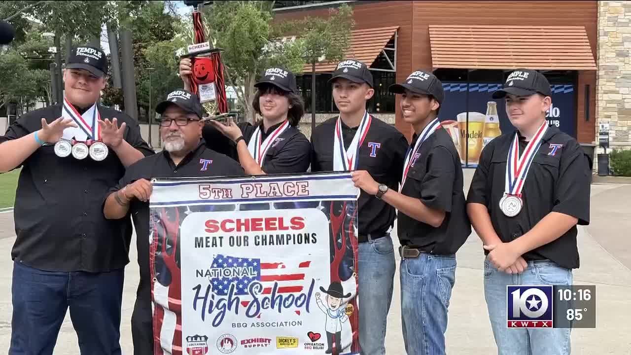 Temple High School Pitmasters place fifth overall in national competition