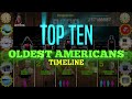 Top ten oldest americans timeline