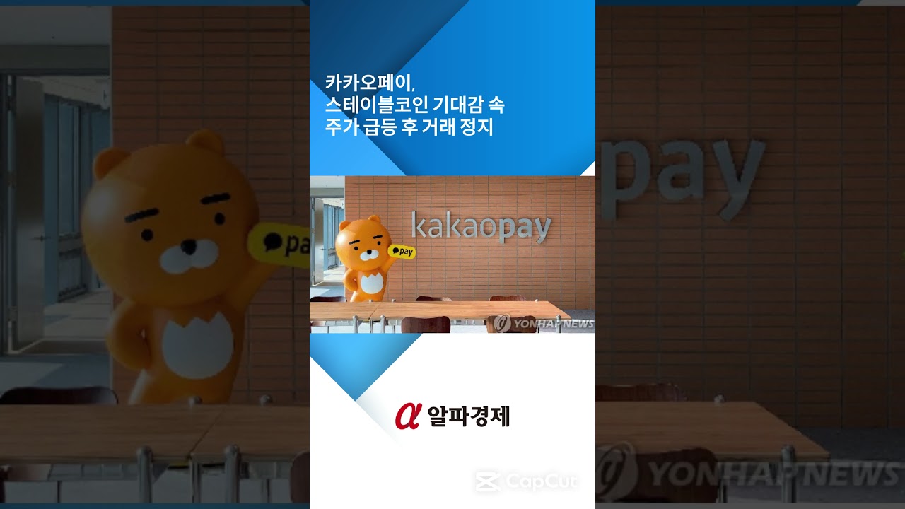 카카오페이, 스테이블코인 기대감 속 주가 급등 후 거래 정지 [알파경제TV]