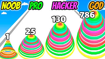 Circles Runner - NOOB vs PRO vs HACKER vs GOD @FunnyGameplay