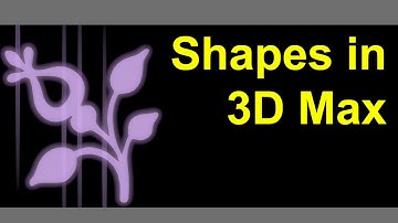 3D Max Tutorial:Photoshop Shapes in 3D Max !