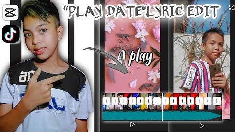 “PLAY DATE"LYRIC EDIT TRANSITION TUTORIAL USING CAPCUT|Mark Technik