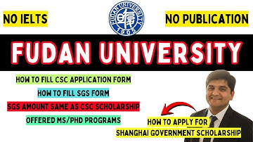 Fudan University CSC & Shanghai Government Scholarships 2026