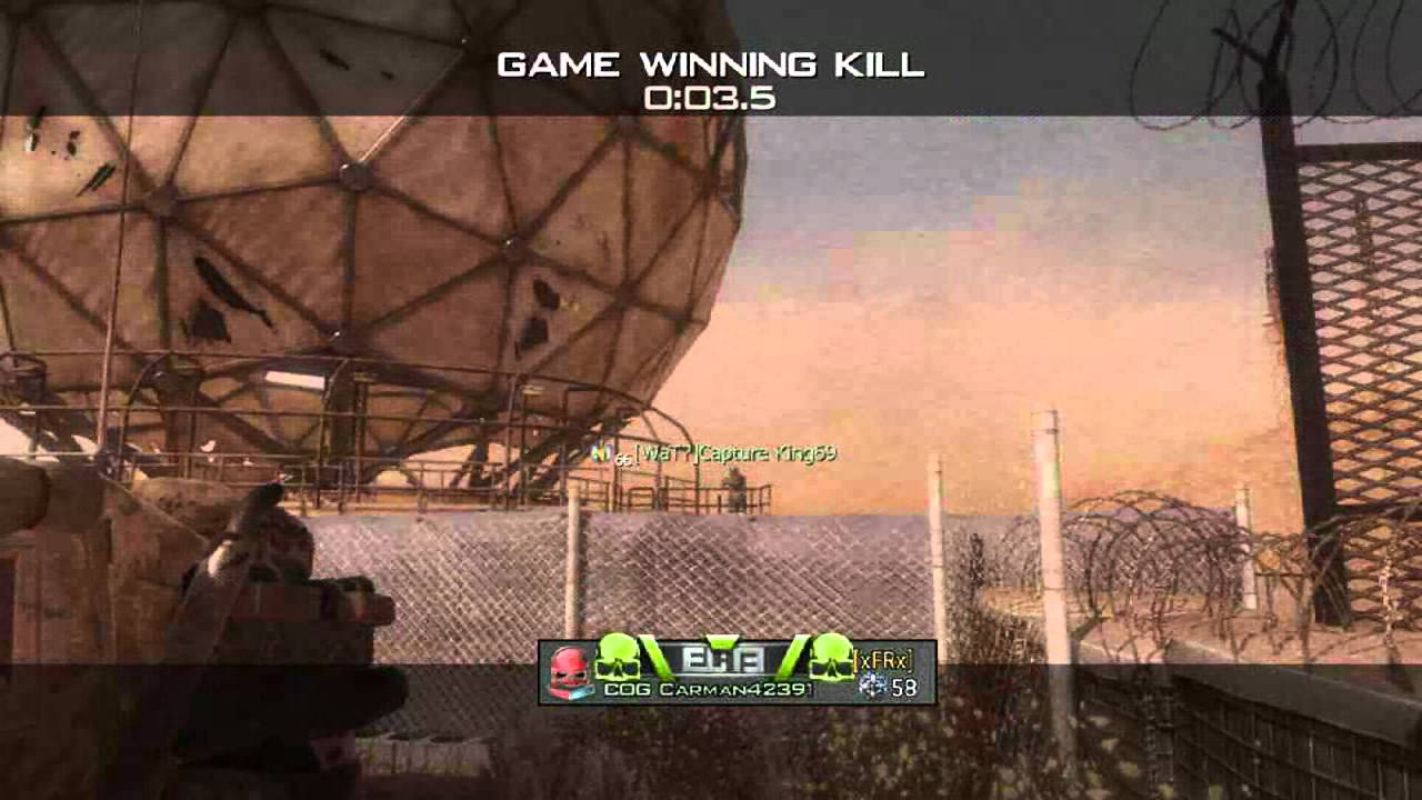 Infected knife vs barrett, Winning Knife kill after MOAB