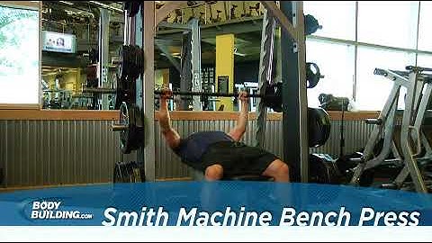Smith Machine Bench Press   Exercise Videos & Guides   Bodybuilding com