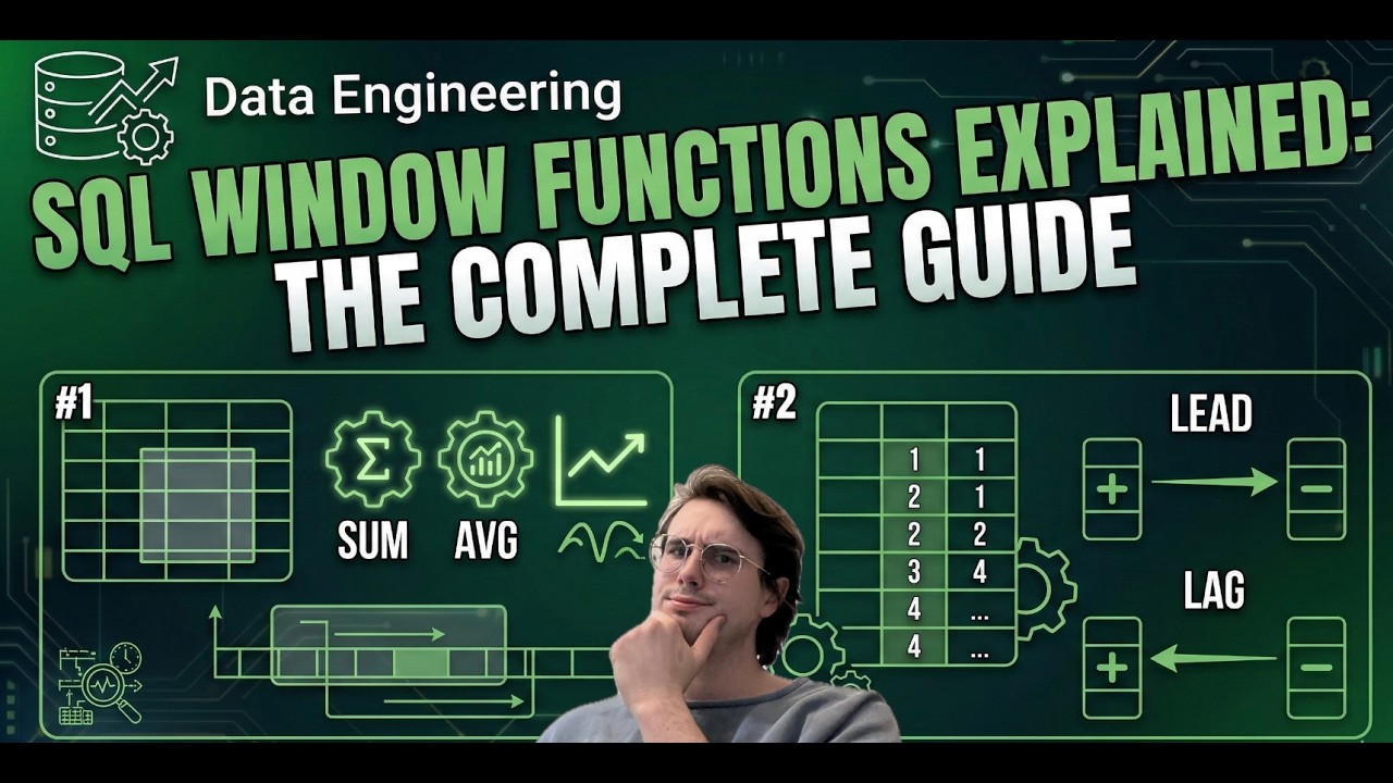 SQL Window Functions Explained: The Complete Guide (with Code) - YouTube