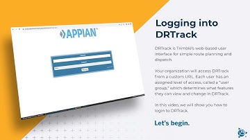 Appian DirectRoute & DRTrack | Logging into DRTrack | Trimble Transportation