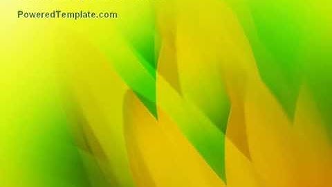 Yellow Petals PowerPoint Template by PoweredTemplate.com