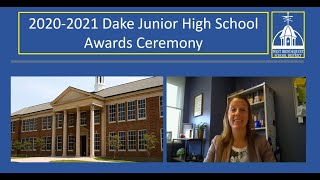 2020-21 Dake Junior School High Awards Ceremony