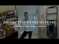Vlog weekend in nyc as a corporate girly and entrepreneur shopping cooking packing for florida