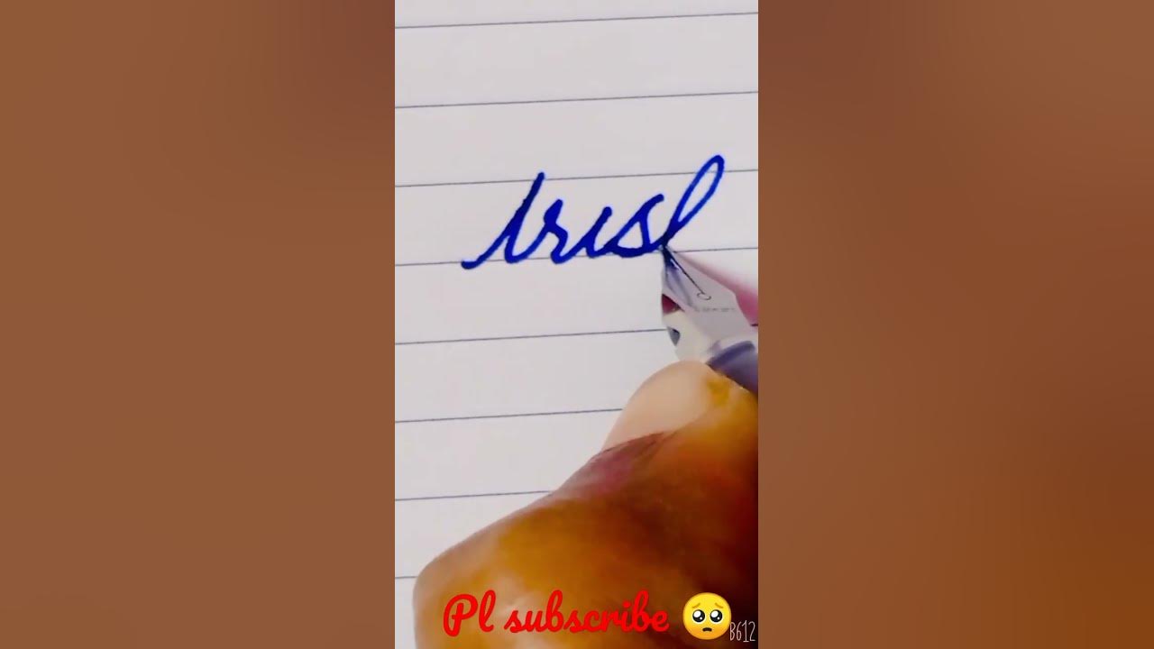 trisha-cute-name-cursive-handwriting-shorts-calligraphy