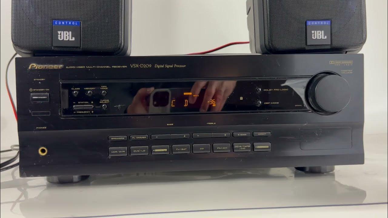 PIONEER SURROUND SOUND RECEIVER VSXD209 Left Channel Out YouTube