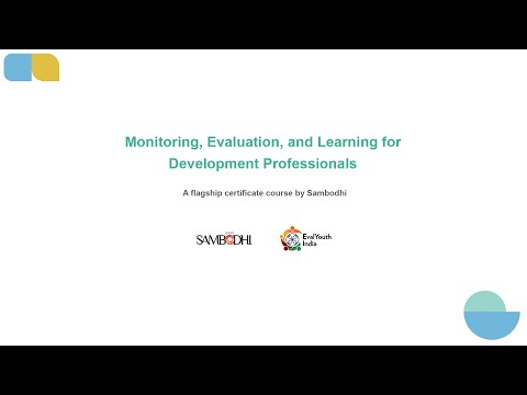 Monitoring, Evaluation, And Learning For Development Professionals