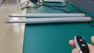 2 Electric DC Motors Synchronous Moving