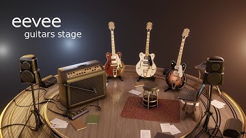 Guitars Stage - Eevee (Blender 2.80)