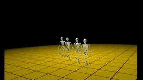 Biped locomotion simulation (4/5)