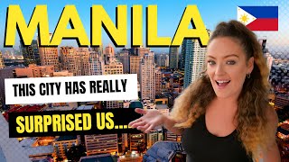 MANILA has really SURPRISED US | Exploring PHILIPPINES Capital City  Didn't expect THIS!