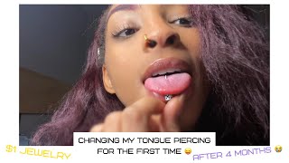 Changing My Tongue Ring For The First Time 😛 + Cute Jewelry || Jewel Pray