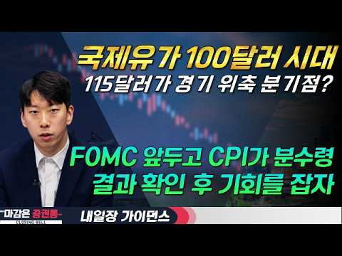 브렌트유 넘어 WTI도 100달러/헤지 전략으로 대응하자 #국제유가 #브렌트유 #WTI #FOMC #연준 #CPI #내일장가이던스