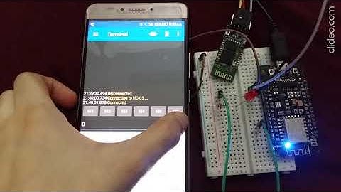 (Demo) HC-05 Bluetooth with ESP8266 NodeMCU - Control LED from Android Application